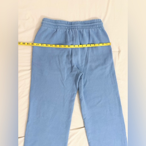 Aritzia TNA Sweatfleece Cozy Fleece Boyfriend Pant - French Blue - S - Picture 7 of 10